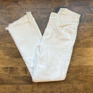 MOTHER Denim The Insider Crop Step Fray